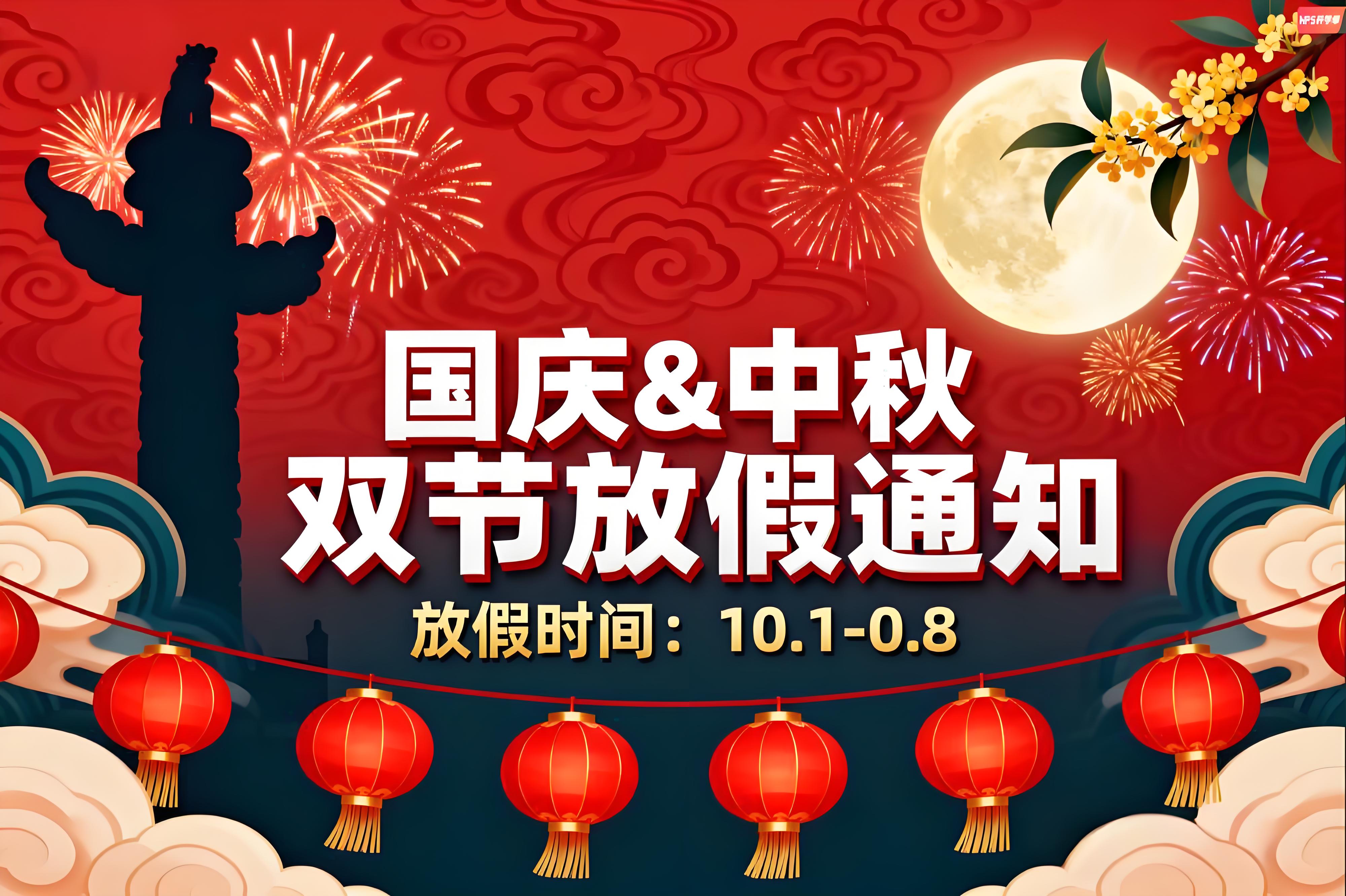 中秋&国庆·双节放假通知，正常发货，欢迎砸单！
