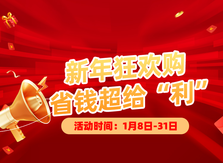 新年狂欢购，震撼超低价！节前囤货正当时